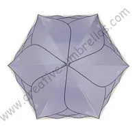 3pcs/lot colour option Ladies' summer lotus leaf rose flower super light folding umbrella pink purple Anti-UV embroidery parasol