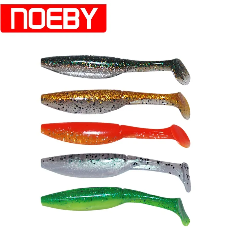 Noeby Мягкая приманка 7 см 10 12 5 15 T образный хвост для рыбной ловли силиконовые