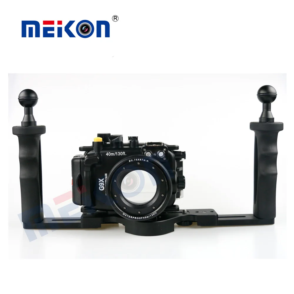 Водонепроницаемый корпус для подводной камеры Meikon 40 м/130 футов Canon G9X + Корпус двух