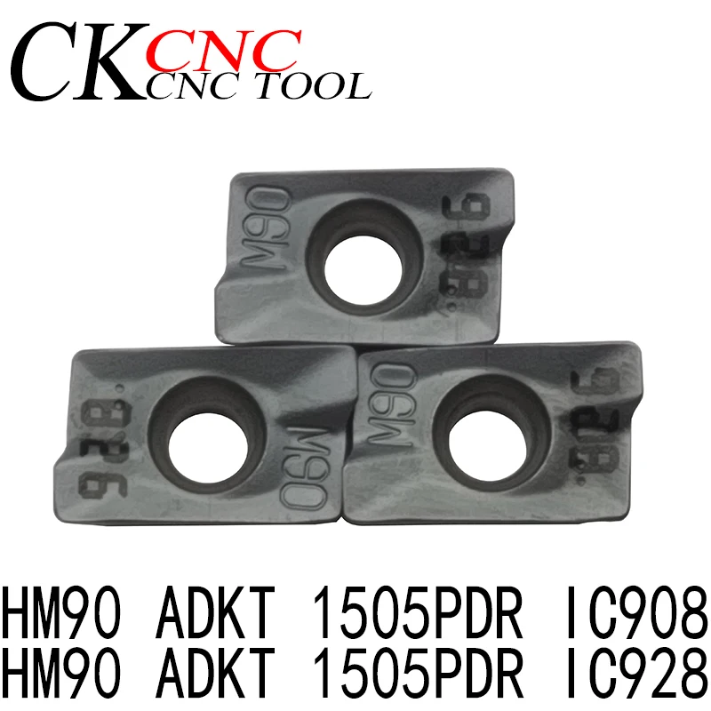 10 шт. HM90 ADKT 1505PDR IC908 IC928 высокое качество sanyinghe CNC Карбид фрезерные вставки