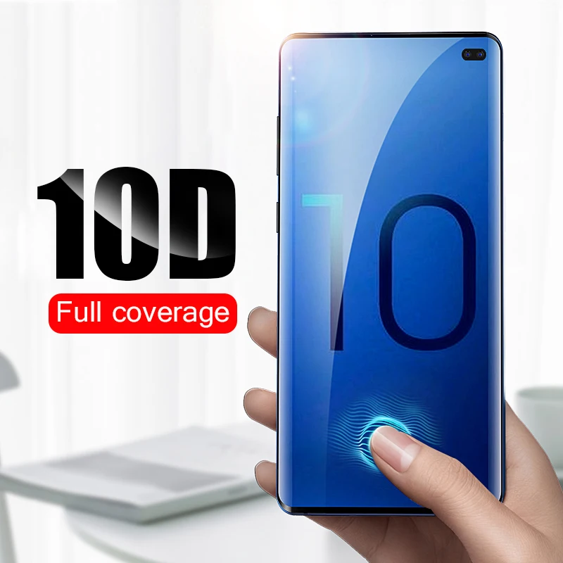 10D стекло для samsung Galaxy S10 S9 Plus e протектор экрана закаленное стекло Samsun S10e S10Plus S9Plus пленка изогнутая защитная