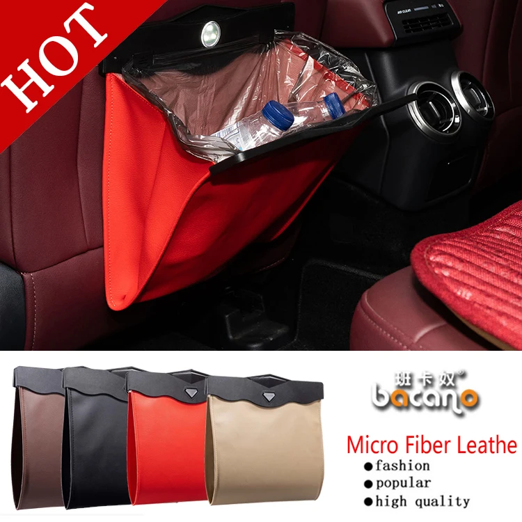 

BACANO Practical Foldable car storage bag for toys clothes seat buckles wastebasket SUV Trunk RV Organizer for car Garbage