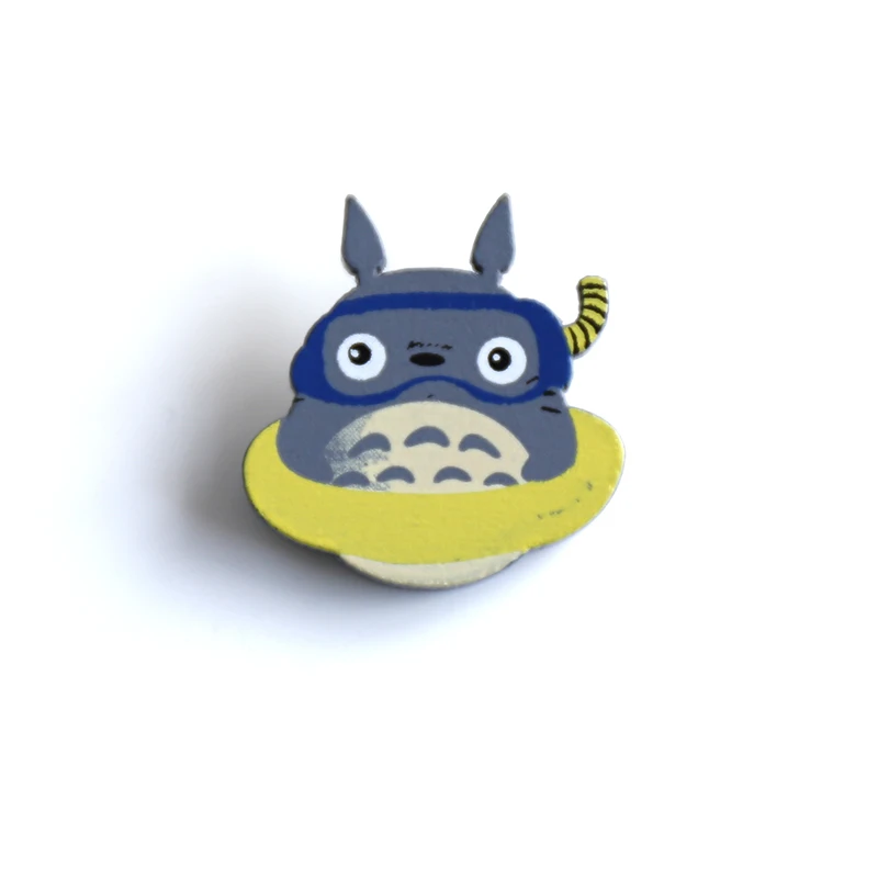 Nengdou M11 Kawaii Pin Hayao Miyazaki Icon деревянная брошь в японском стиле Харадзюку значки