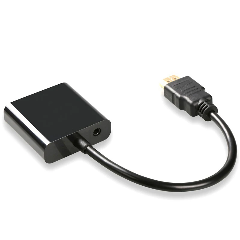 Высококачественный HDMI совместимый преобразователь HD C в VGA адаптер 1080P цифровой
