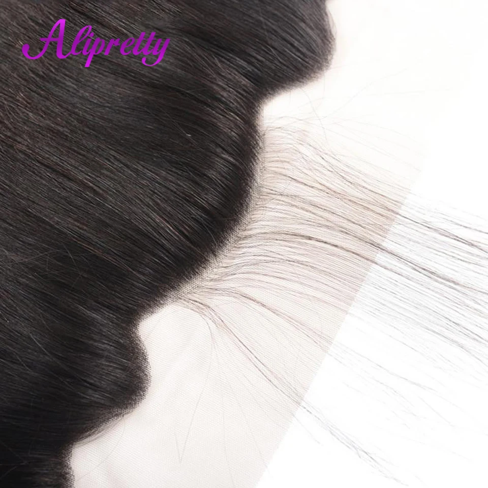 Alipretty волосы 13x4 Кружева Фронтальная Закрытие 8 &quot-20&quot бразильские прямое
