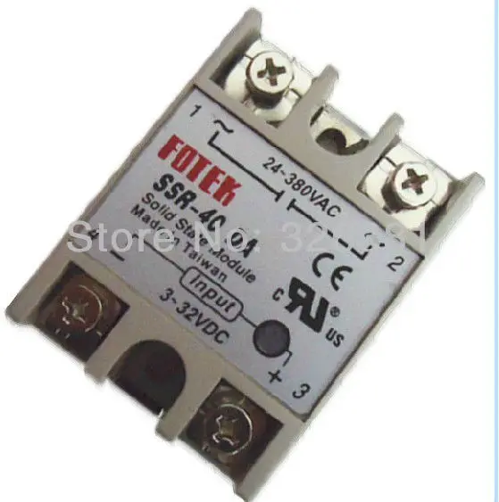 Твердотельное реле 40А на самом деле! Производитель 40A SSR вход 3 32V DC Выход 24 380V AC