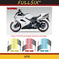 high quality motorcycle frontrear edge outer rim sticker wheel decals reflective waterproof 17inch stickers for honda vfr