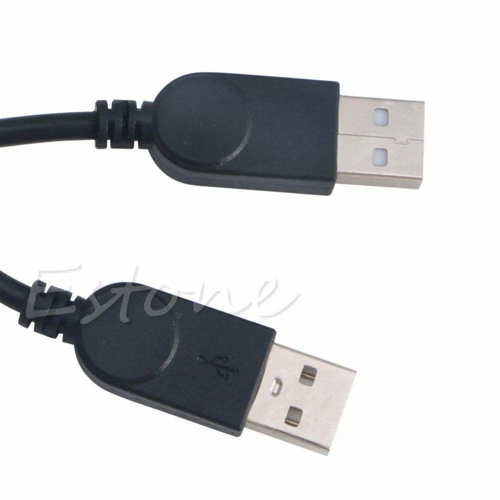26 см двойной USB 2 0 A штекер к гнездо Y образный кабель удлинитель адаптер питания
