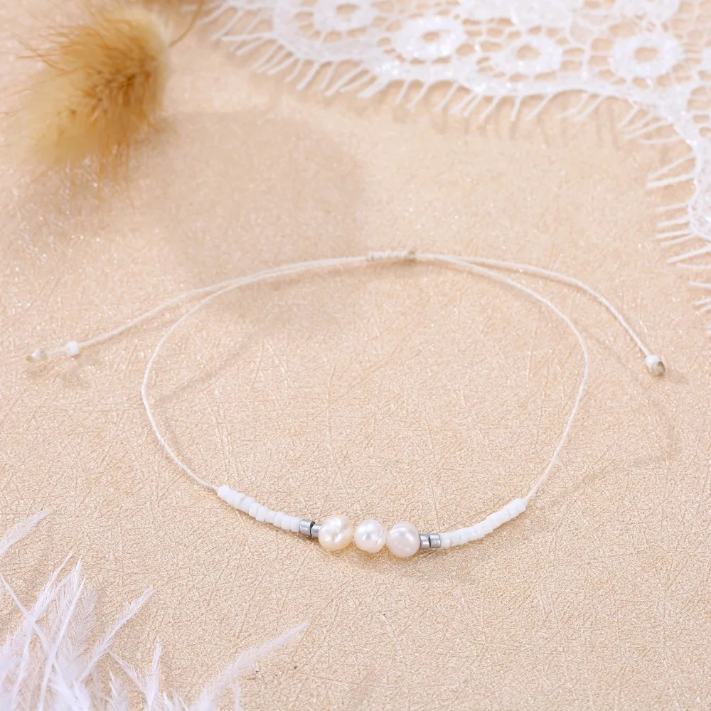 Женский браслет с имитацией жемчуга dayooff Европейский изящный цепочка