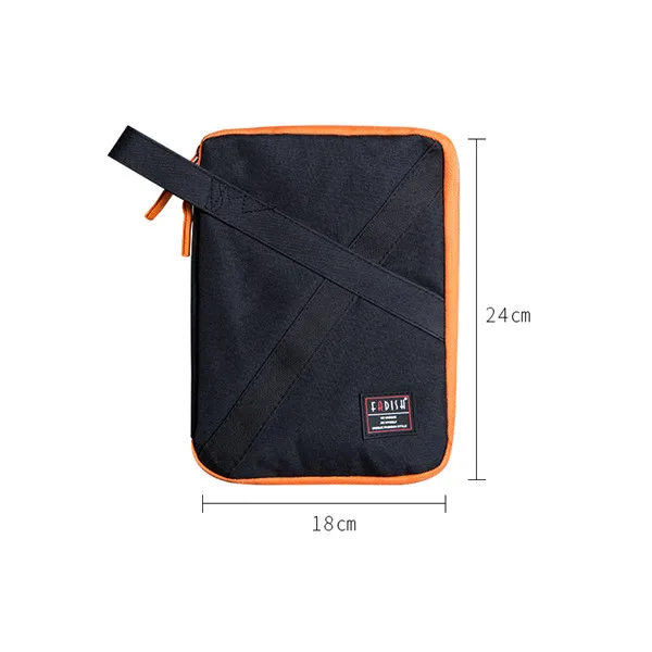 M Black Чехол для паспорта, сумка, кошелек, портативный USB кабель для хранения данных, сумка-Органайзер, большая емкость, аксессуары, сумка - Цвет: M Black