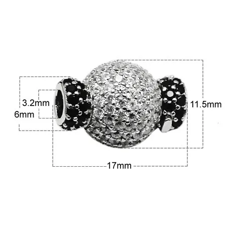 Beadsnice,, серебряная застежка, ожерелье, разъем, серебро 925 пробы, браслет, аксессуары, сделанный вручную, ID35305