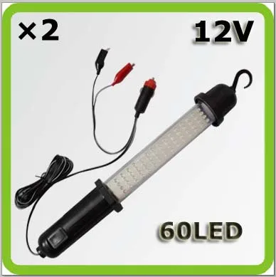 Портативный 12V ручной 60 led рабочий свет Luz trabajo Светодиодный прожектор с