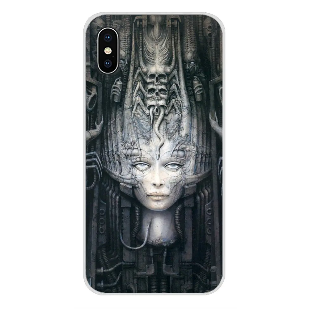 Для Apple iPhone X XR XS MAX 4 4S 5 5S 5C SE 6 6S 7 8 Plus ipod touch аксессуары Чехлы Alien Fan Art Ridley Scott Hr Giger |