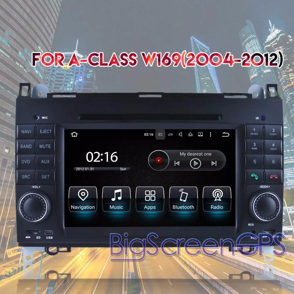 Восьмиядерный CD DVD плеер 2 Din стерео Android 8 0 автомобильное радио для класса A W169 B-class
