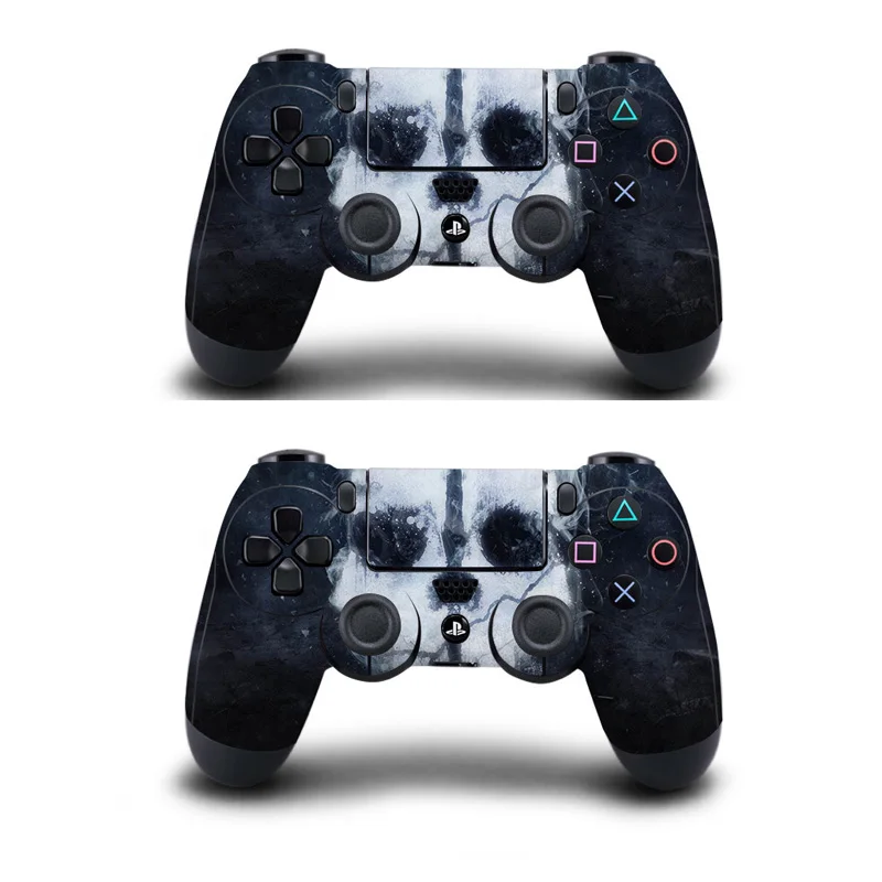 1 пара полное покрытие геймпад скины Череп наклейки для Playstation 4 Dualshock контроллеры