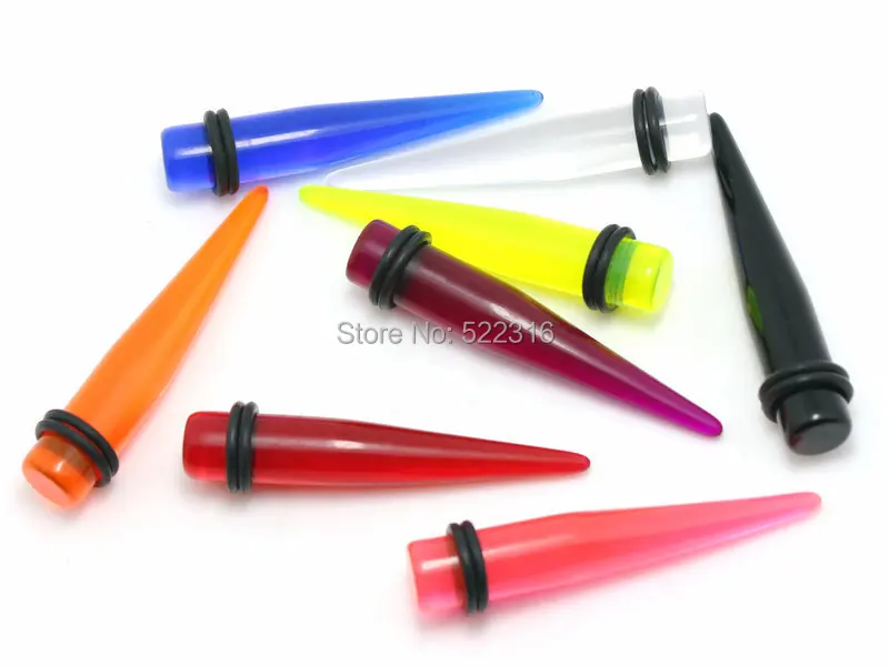 180 шт. пирсинг тела ювелирные изделия Горячая Растяжка Ухо Комплект Акриловые