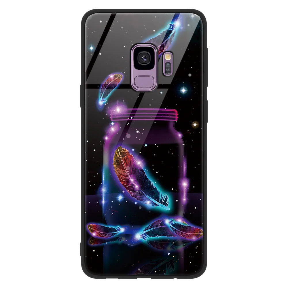 yumaopz Ночной вид закаленное Стекло мягкие для Samsung Galaxy S8 S9 S10 плюс A50 S10E M10 M20 A70 A30 A20 A40 A8 A9 A7 Note 8 9 J4 чехол - Цвет: yumaopz