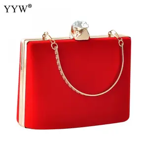 Женская вечерняя сумочка Rhinstone, красная сумка на плечо для девушек и свадебные сумочки-клатчи, вечерняя сумка на цепочке, 2019