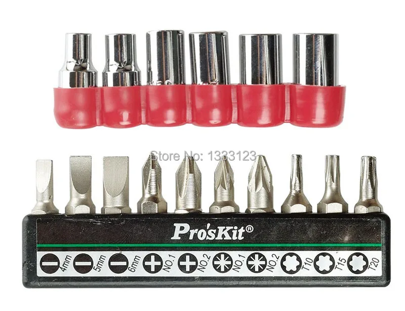 Brand Pro'sKit 1PK-202A 17 in 1 Offset Ratchet &amp Socket Driver Set (Metric Size) | Инструменты