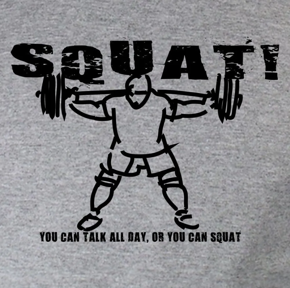 Вдохновляющие летние Брендовые мужские футболки Squat Strongman Power Lifting 2019 Мужская