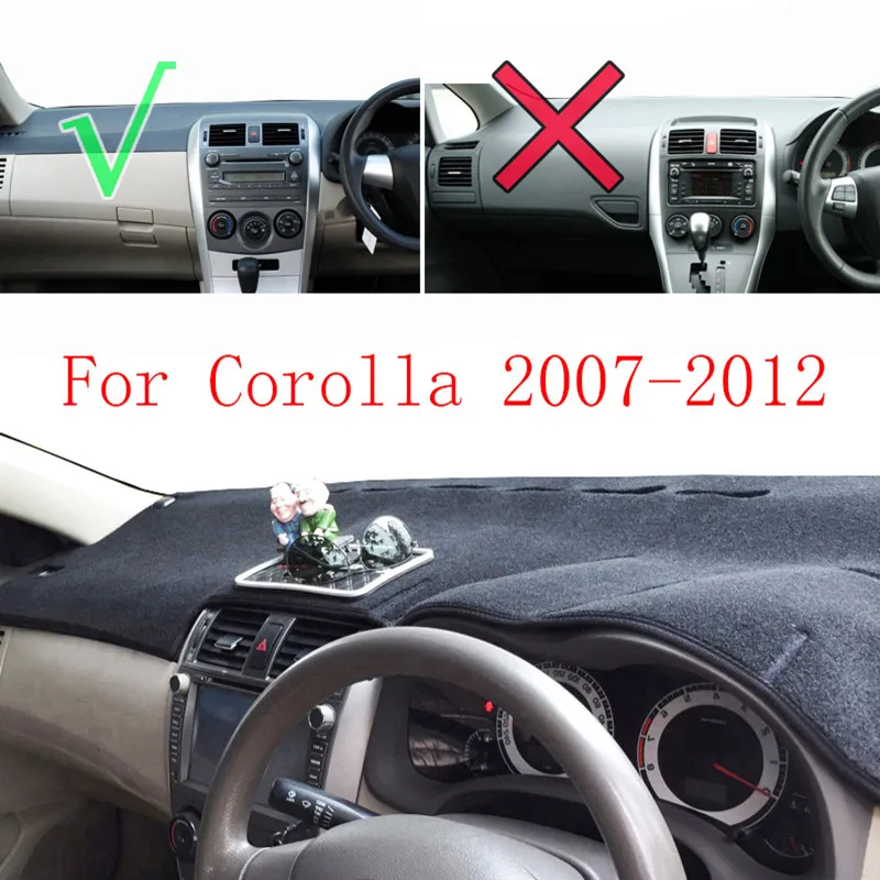 For Toyota Corolla Axio Fielder 2007 2008 2009 2010 2011 2012 2013 Car Styling Dashmat Dash Mat Sun Shade Dashboard Cover Carpet |