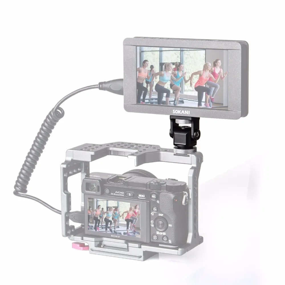 Универсальный держатель для монитора Feelworld F570 Bestview Болинг RBB регулируемый кронштейн вращения 180 с холодным башмаком