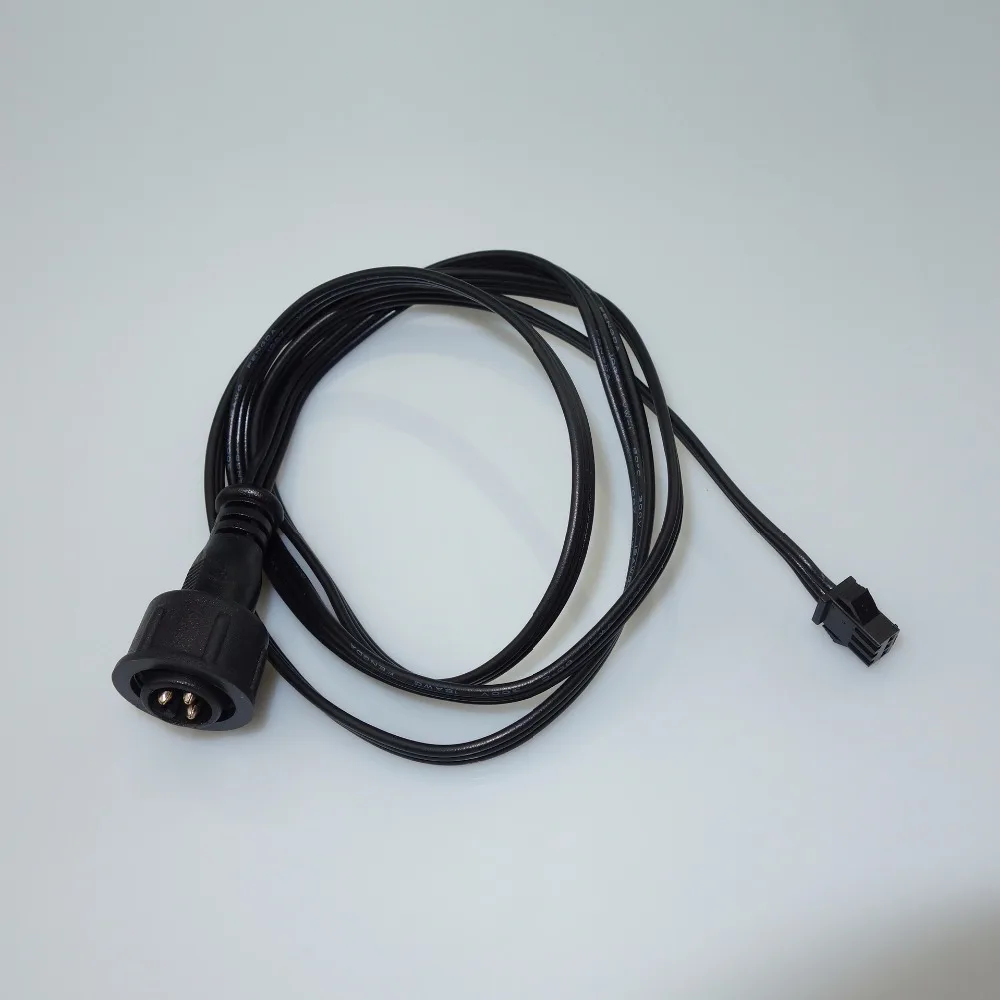 3PIN JST Женский до 3pin 13,5 мм Мужской Удлинительный кабель; 1 м длинный, 18AWG весь черный провод