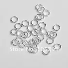 Открытое серебряное кольцо для бижутерии, 1000 шт., 5 мм, фурнитура для самостоятельного изготовления, аксессуары для поделок, кольца для прыжков из серебра, украшения для поделок