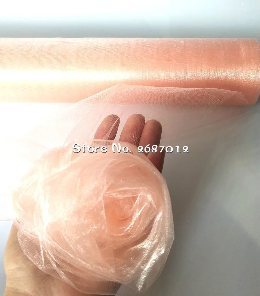 Горячая 50 м * 48 DIY отвесной органза тюль для лента с бантом стула стол бегун платье
