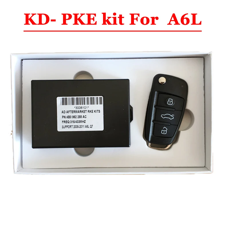 

Free Shipping (1 set ) 3 button remote AfterMarket PKE Kits For For AUDI A6L A6 S6 Q7 2005-2010 Year (315/433 MHZ F