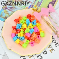gxznnriy 1 5cm 50pcspack mix color plastic hair clips for girls claw clip baby kids hair accessories women hairclips gifts