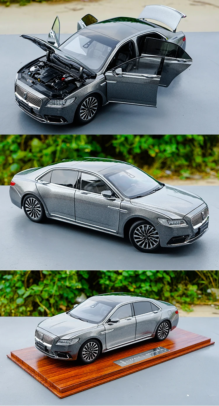 1:18 литая под давлением модель для Lincoln Континентальный lucuy Sedan Заводская игрушечная машинка миниатюрная коллекция оригинальная коробка