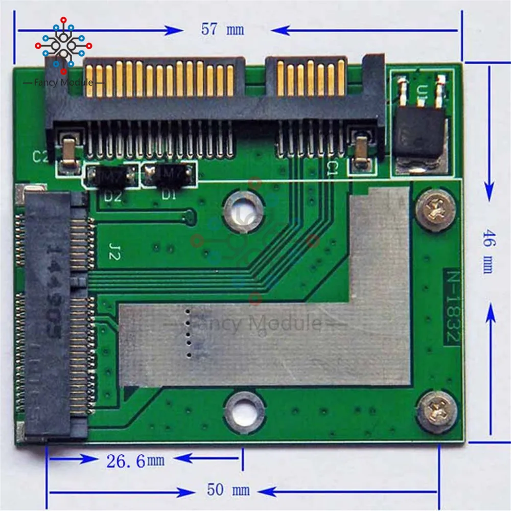2017 Универсальный стандартный mSATA SSD до 2 5 дюймов SATA 6 0 Gps адаптер преобразователь