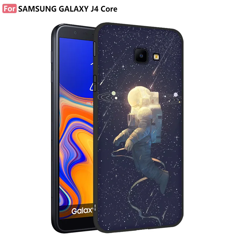 Глянцевый силиконовый чехол для Samsung Galaxy J4 CORE Protector TPU бампер задняя крышка