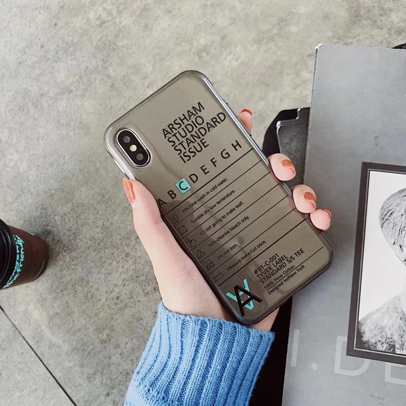New US Street tide Case For iphone XS Max XR 7 Plus 8Plus 6 6S 8 Luxury Trend English alphabet Soft Phone Back Cover |