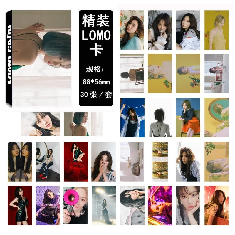 Новый 30 шт./компл. KPOP Девушки поколение TAEYEON одиночный 02 мой голос тонкий альбом HD