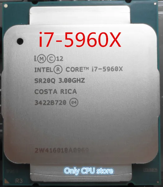 Оригинальный процессор I7 5960X Intel Xeon с 8 ядрами 3 00 ГГц 20 МБ 22 нм 5960 X 1 год гарантии