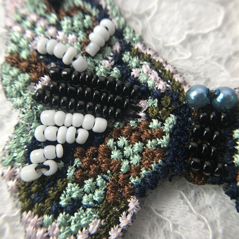 1 шт. модные бусины Бабочка патч для аппликация на одежду джинсов DIY аксессуары