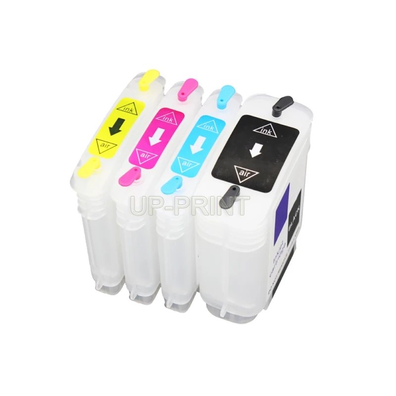 До 20 шт. 5 комплектов Заправляемый картридж совместимый для HP10 11 1000 2000 CP1700 2600 Design100