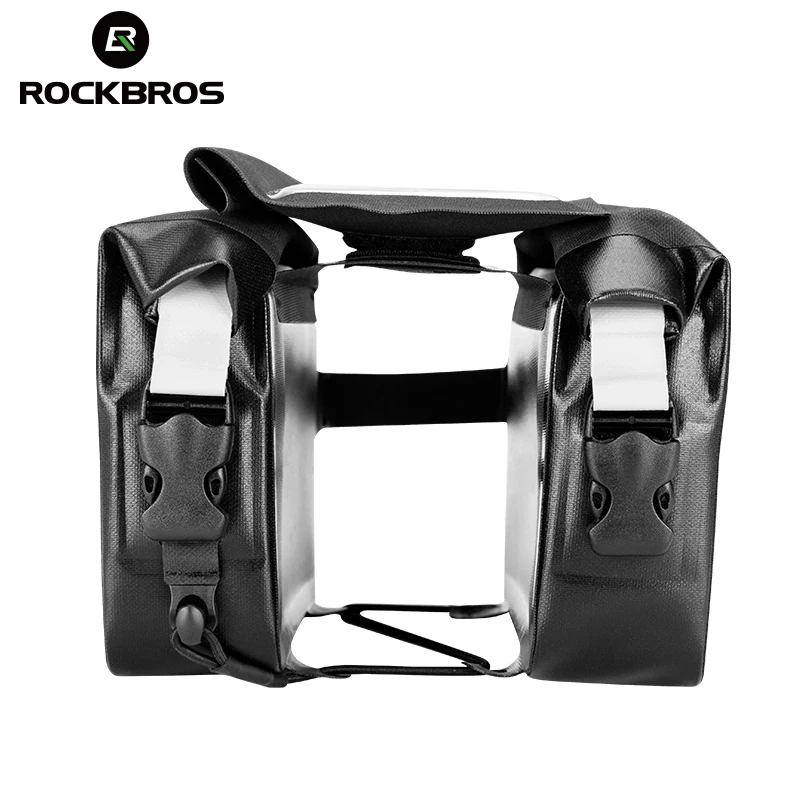 ROCKBROS сумка, водонепроницаемая, передняя рама, сумка для велоспорта, водонепроницаемая, верхняя труба, рамка для мобильного телефона, сумка для сенсорного экрана 6,2 дюймов