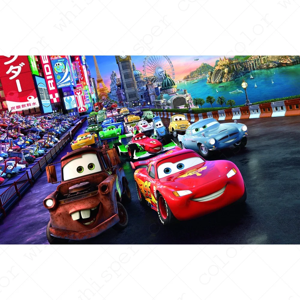 Алмазная картина Полная площадь Алмазная вышивка "Молния McQueen фильм" Тачки "вышивка-мозаика стразами картина LE01407