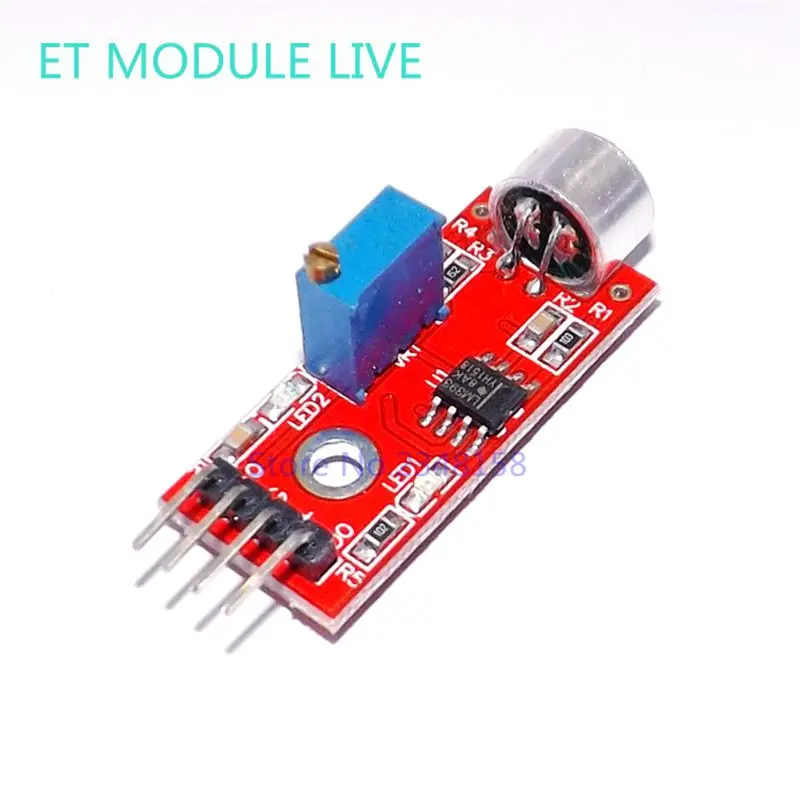 (1 шт.) модуль датчика микрофона высокой чувствительности переключатель