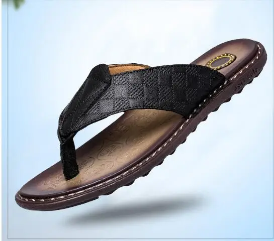 

Summer Leisure Flip flops Flat heel Thong Beach Sandals for men Rome Style Hot 2018