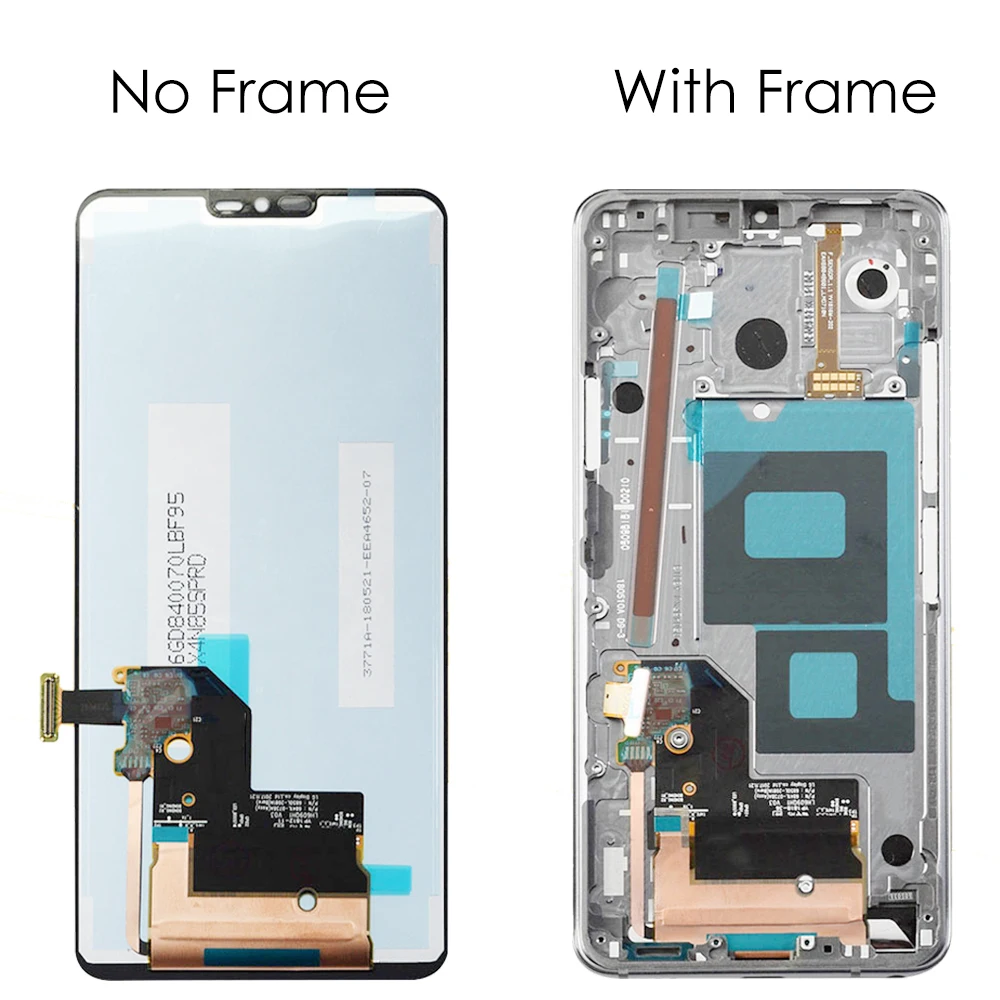 6 1 дюймовый ЖК дисплей для LG G7 дигитайзер сенсорного экрана с рамкой ThinQ G710 G710EM G710PM