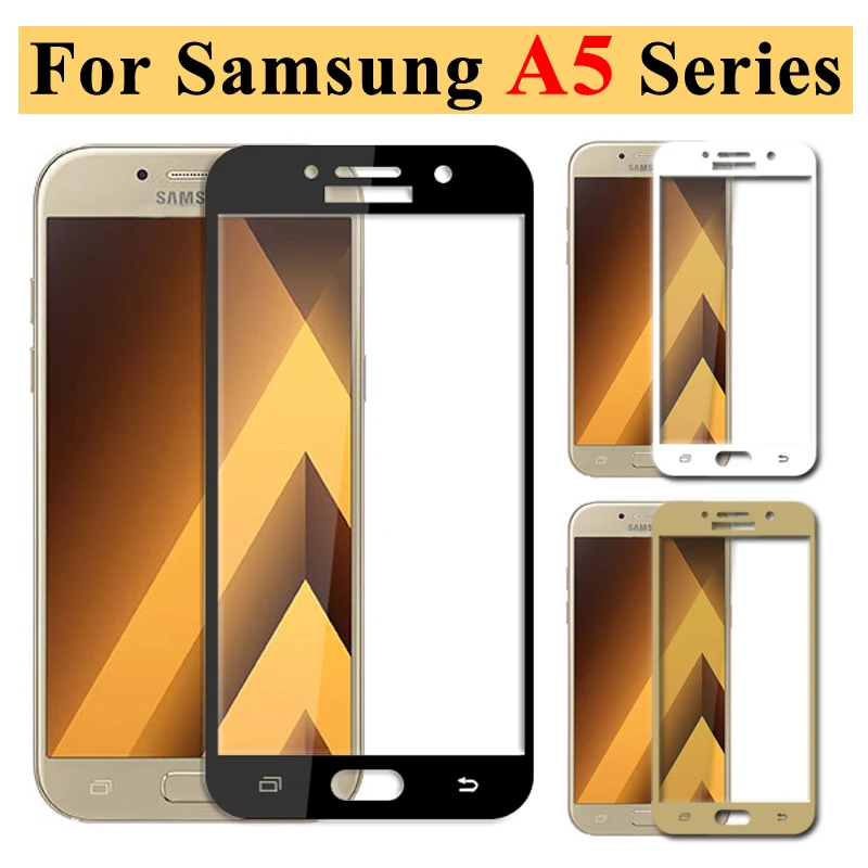 Защитное стекло для Samsung A5 2017 защита экрана 2016 Galaxy 2018 закаленное Samsun 5a Samsyng A 5