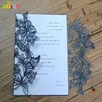 Hot sell handmade paper wedding invitation card various color and designs professtional wedding and birthday cards maker