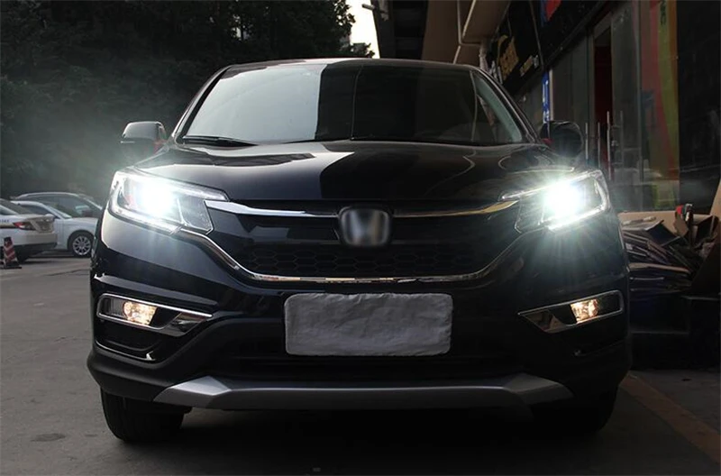 Головной свет аксессуары автомобильный Стайлинг для Honda CR-V светодиодный фары для CRV светодиодный DRL Bi-Xenon H7 hid комплект angel eye ближнего света
