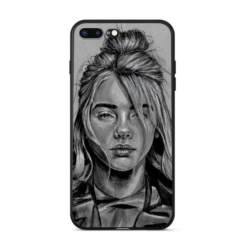 A6 Babaite Billie Eilish с рисунком Чехлы для мобильных телефонов Чехол для iPhone 11 pro max 8 7 6 6S Plus 5 5S SE XR X XS MAX чехол - Цвет: A6