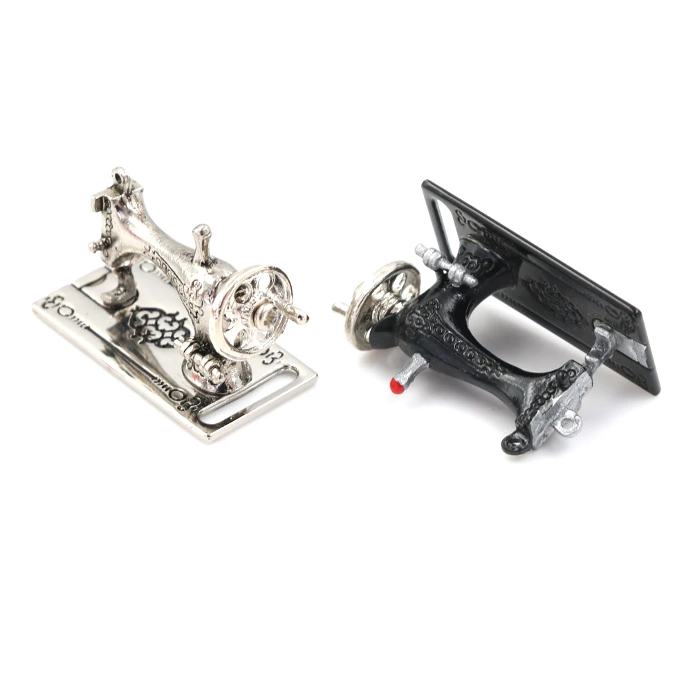 Винтажная миниатюрная швейная машина мебель игрушки подарки для 1/12 кукольный