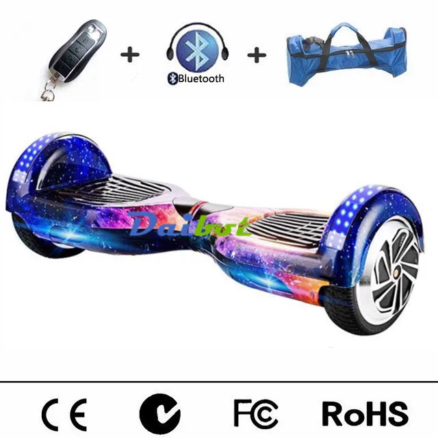 Bluetooth hoverboard two wheel electric scooter self balancing skateboard hover board LED light Remote | Спорт и развлечения
